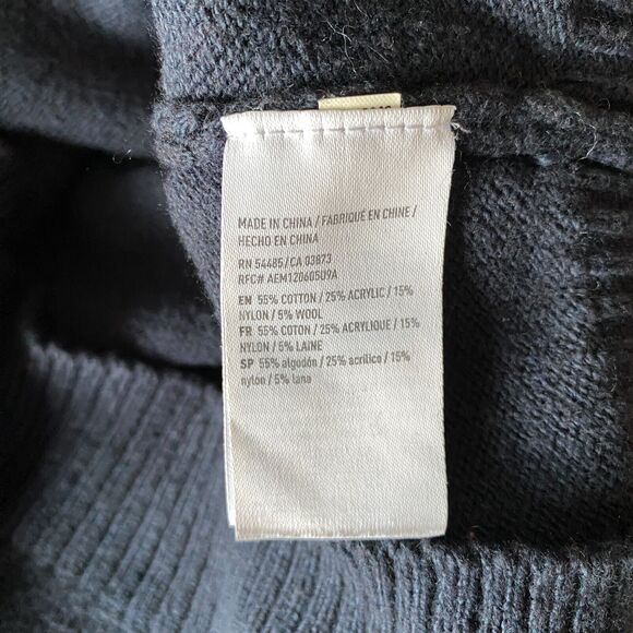 American Eagle Seriously Soft Hoodie Wool Blend Mens Small Multicolor Geometric - Picture 9 of 12